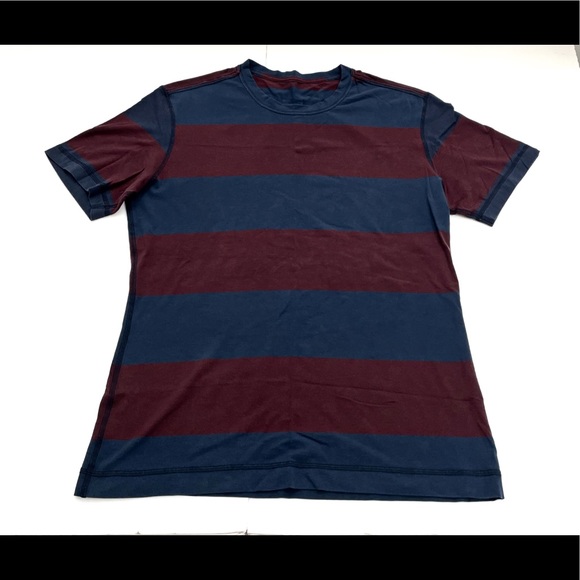 Lululemon Men’s Striped T-Shirt Size Small - Picture 1 of 7